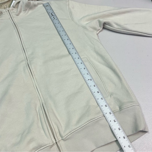 Goodfellow Men's Cream Hoodie Ultra-Soft Fleece Sweater Size L - Picture 12 of 13